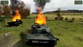 Arma 2 Tank Massacre (M1 Abrams & A-10 Thunderbolt's vs. 200 Chernarussian Infantry)