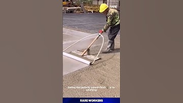 Perfect Concrete Finish! 😌 This tool creates such a satisfyingly smooth surface #concrete #work