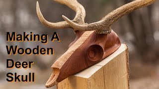 Carving A Deer Skull - European Mount Shed Antlers