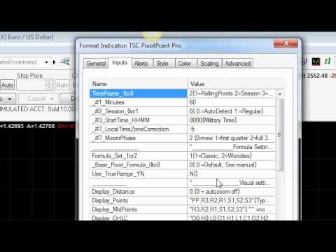 How to setup the TSC Pivot Point Pro indicator - Session + Weekly