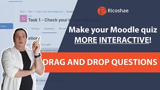 How to add interactivity to a quiz in MOODLE 4.0  Drag and drop text question!