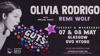 This is Olivia Rodrigo GUTS World Tour on OVO Hydro in Glasgow