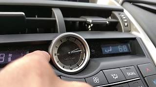 Lexus NX Clock Adjustment
