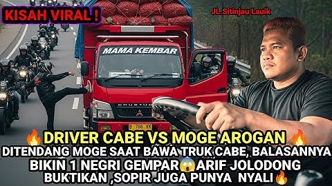 DI PAKSA MENEPI‼️SOPIR TRUK CABE INI DI TENDANG ROMBONGAN MOGE, BALASANNYA BIKIN 1 NEGERI GEMPAR😱