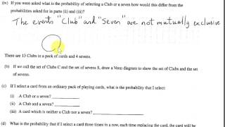 Probability and Cards - (Project Maths OL Example)