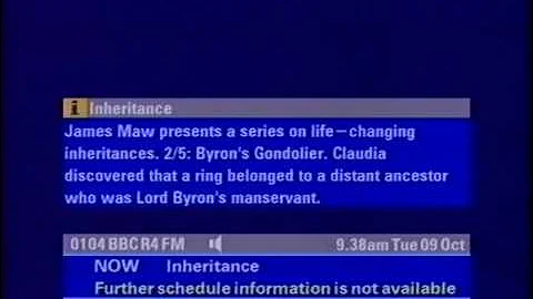 BBC Four - Inheritance - Lord Byron's Gondolier