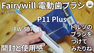 Fairywill P11 Plus 開封とFW-507と比較とドルツブラシネタ