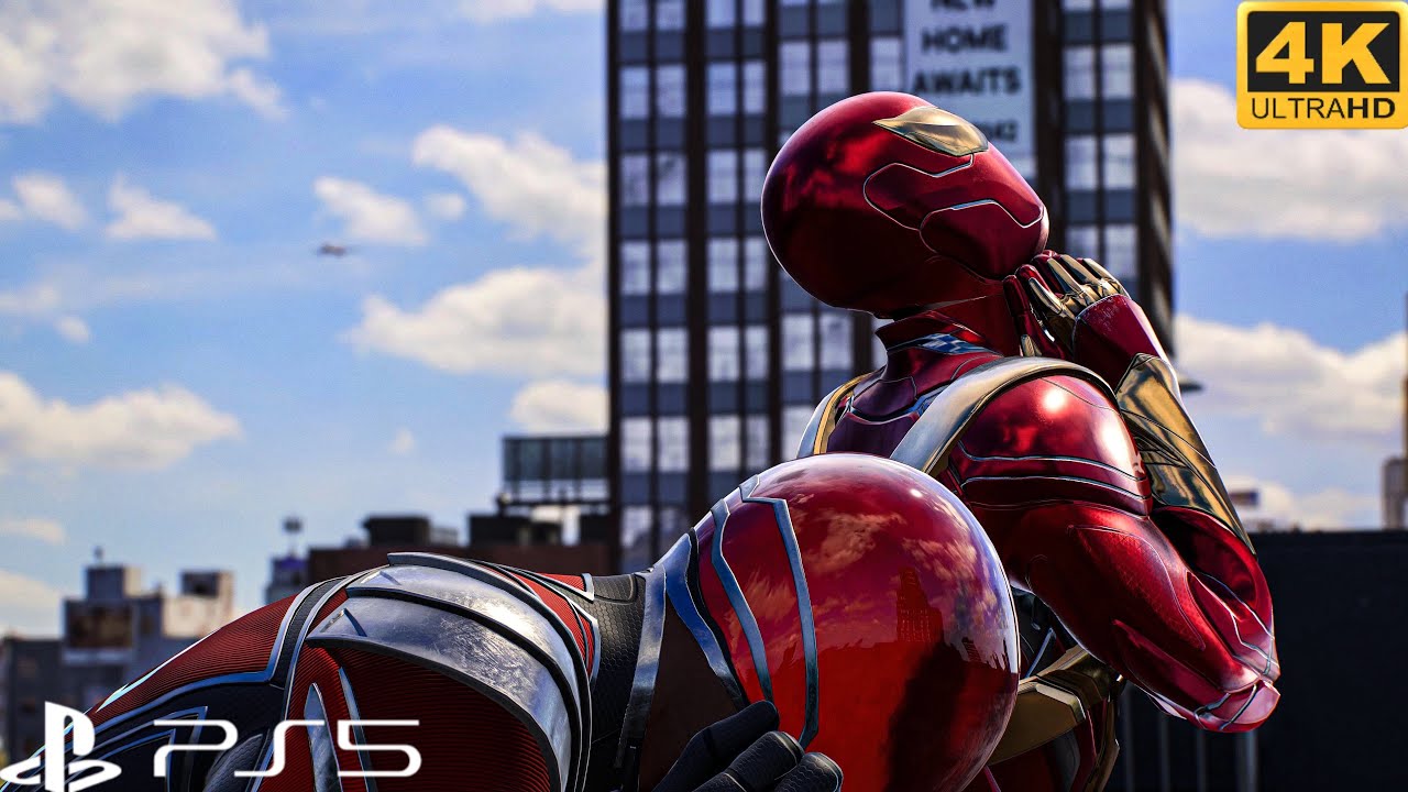 Iron Spider & Red Mysterio Vs Sandman Spiderman 2 Ps5 Slim 4K HDR
