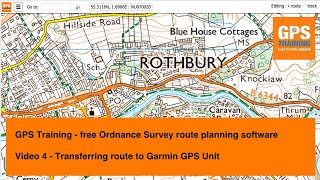 Free Ordnance Survey route planning software - 4 -  transferring route onto Garmin GPS Unit screenshot 5