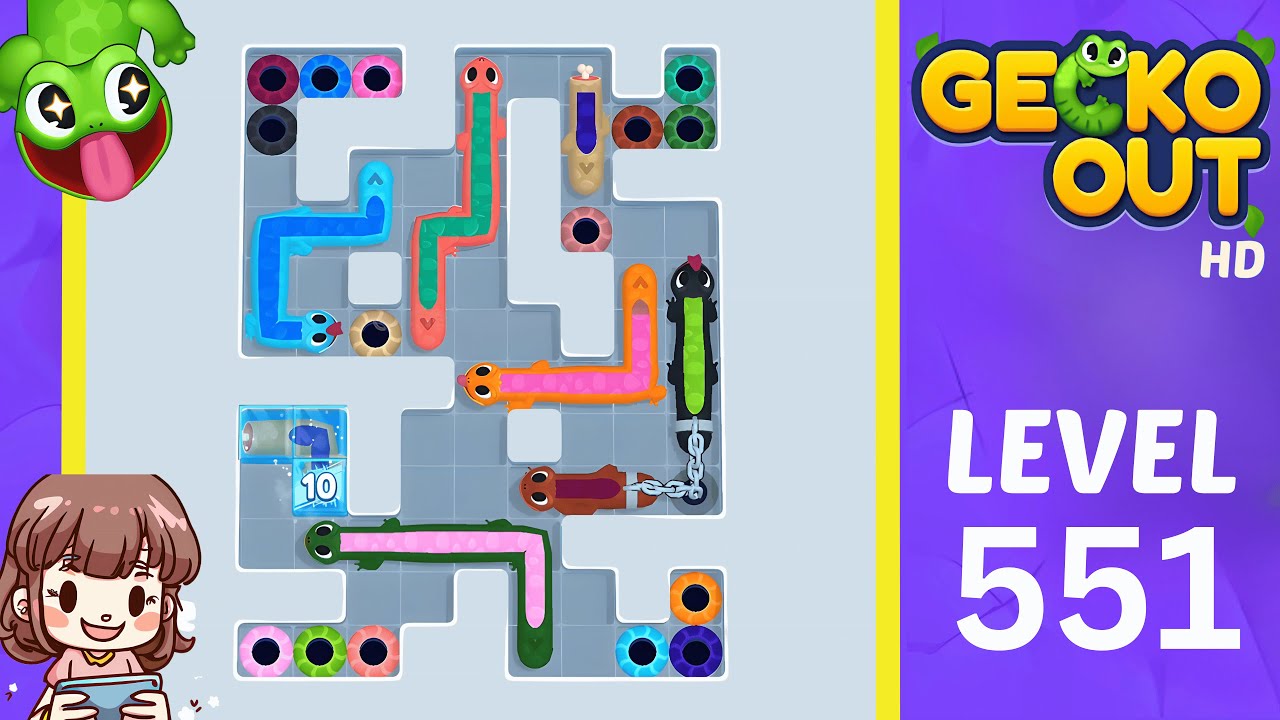 Прохождение Gecko Out, уровень 551