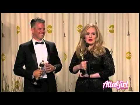 Oscars 2013 - Adele Wins Academy Award & Speaks Backstage on Skyfall Win