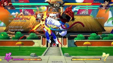 DBFZ [1.27] - SSJ4 Gogeta Example easy high/low and throw conversion