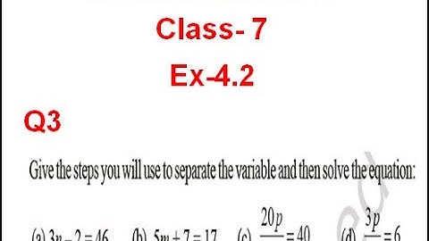 NCERT Solution CLASS-7(VII)  Mathematics CHAPTER-4 Simple Equations Ex-4.2 Q3@bhullar