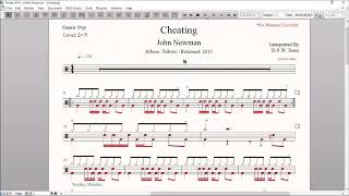 Drum Score World - John Newman - Cheating (Sample)