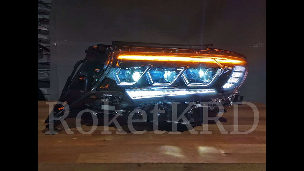 Фары Toyota Land Cruiser Prado 150 Стиль Lexus 