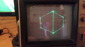 vector display: cube z-rotation