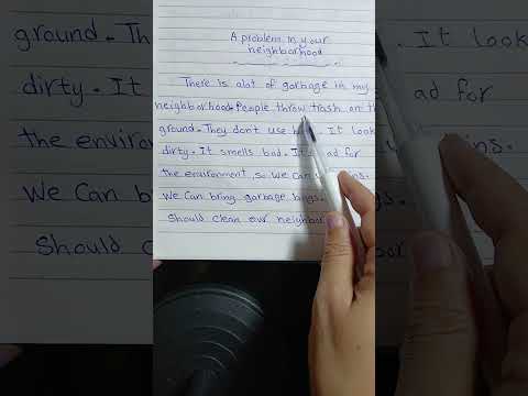 براجراف A Problem In Your Community للصف السادس الابتدائي 