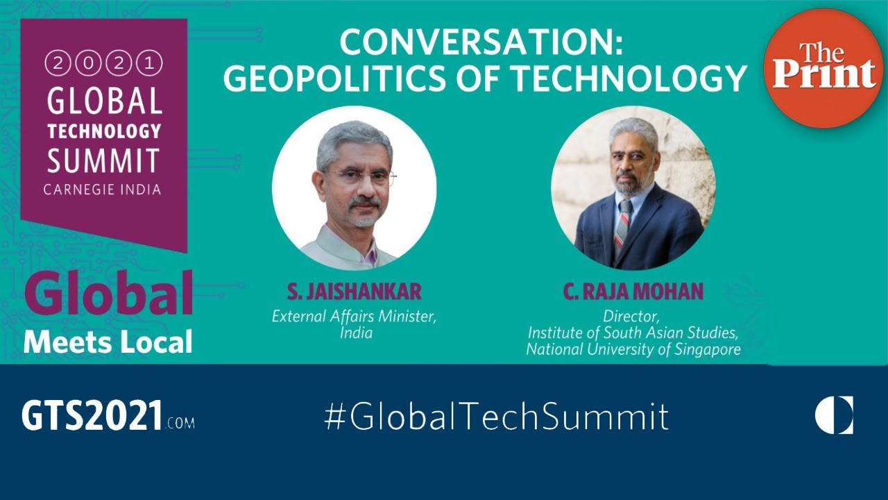 Geopolitics of Technology with S Jaishankar, External Affairs Minister
