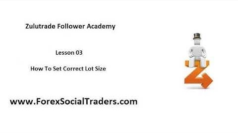 Zulutrade Follower Academy: Lesson 03 - How To Set Correct Lot Size