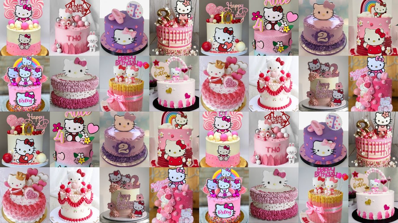 💃Hello Kitty Cake/Hello Kitty Cake Design/Baby Girl 1st Birthday Cake/Kitty Cake/Birthday Cake Ideas