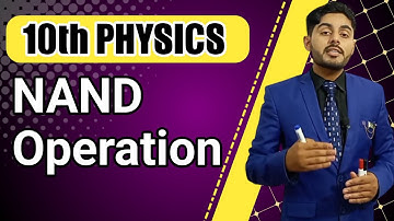 NAND gate 10th class physics chapter 16 | nand gate sabaq physics wallah ch 16 in hindi urdu