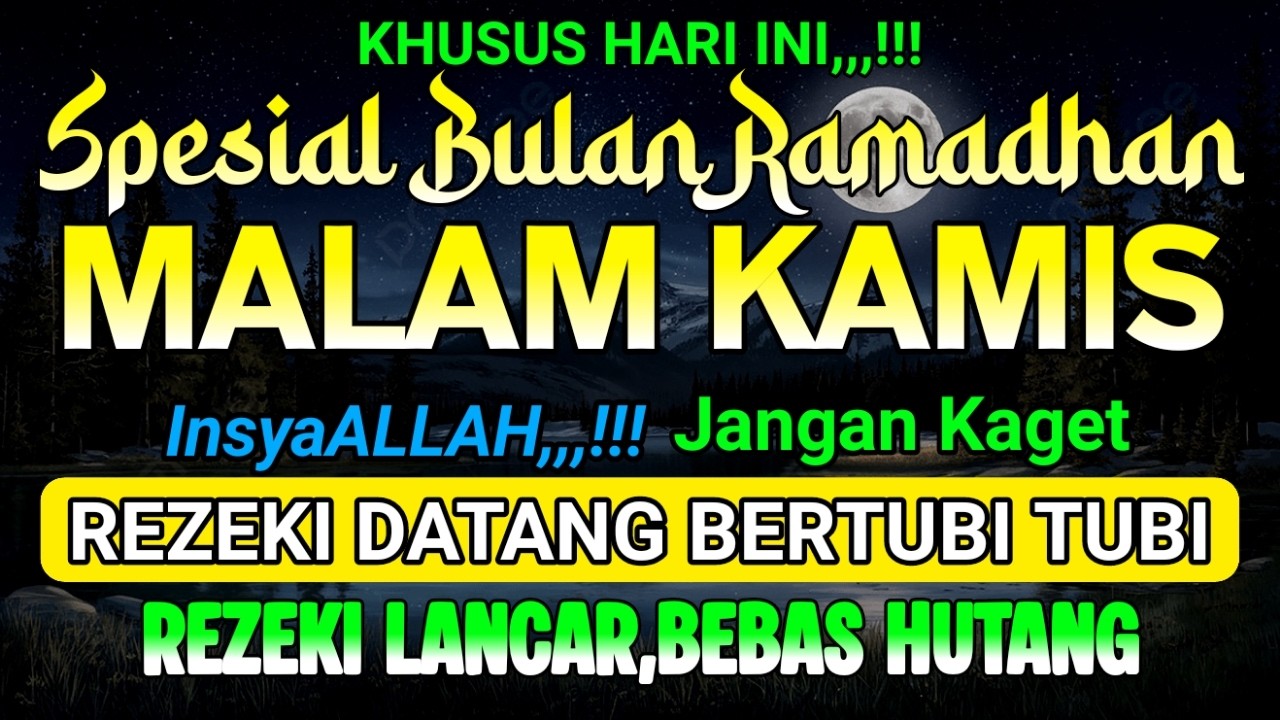 putar dzikir ini ! dzikir mustajab pembuka pintu rezeki, insyaALLAH rezekimu mengalir deras