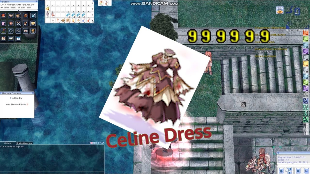 iRO AOGH Warlock Celine Dress Tempest Shadow Temporal INT