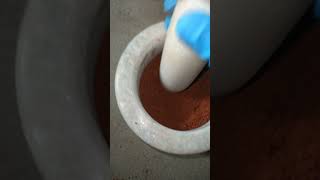 Red Earthy Crush ASMR crushing #shorts #satisfying #asmr #crunchysounds