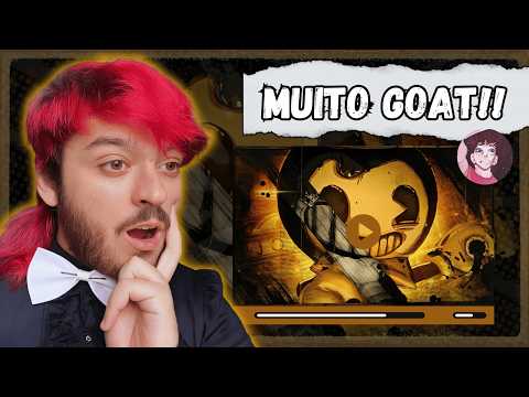 O MELHOR TIPO DE MĂSICA Ă ASSIM!! Slow GM - Caricatura (Bendy and the ink machine) - MAXIMUS REACT!!