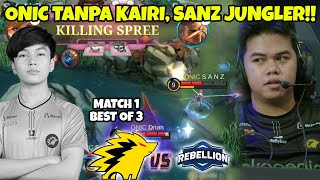 Akhirnya Sanz Balik Ke Jungler lagi!! Pertama Kaliny Kairi Tidak Main di MPL S10!! Onic vs RBL #1
