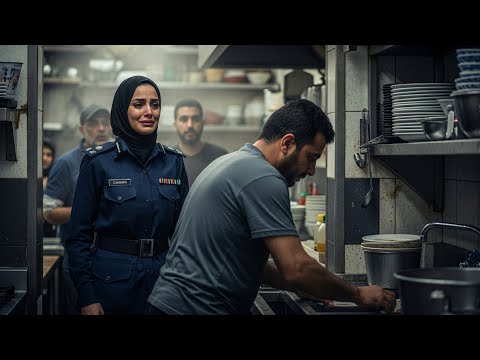 طلق زوجته لأنها أصبحت ضابطة شرطة وبعد سنوات وجدها أمامه وهو يغسل الصحون