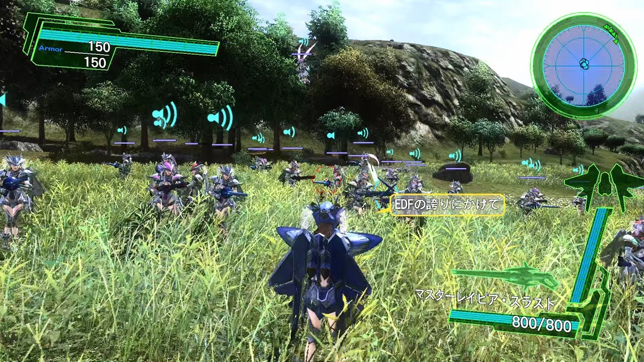 【地球防衛軍4.1】ウイングダイバーが多すぎるミッション DLC1 M17 変化の山 INF 初期体力ウイングダイバー