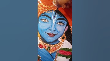 Lord Krishna painting #shorts #krishna #artist #viral #shortvideo