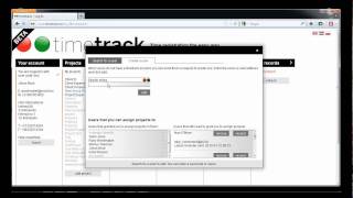 How to create a group project with timetrack