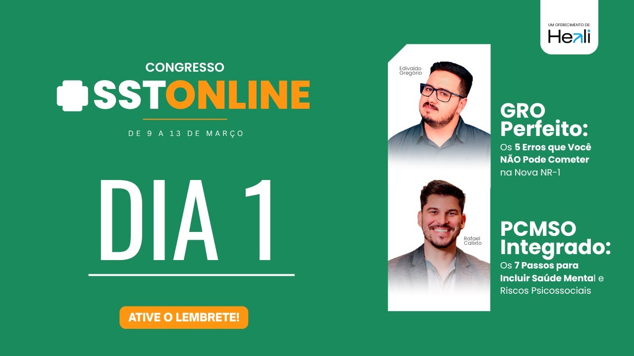 Congresso SST Online - Dia 01, com Edivaldo Gregório e Rafael Calixto