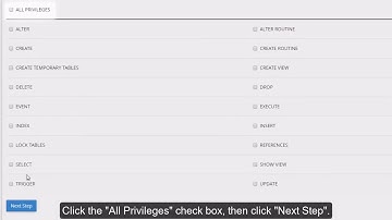 How To Setup a Database Using the MySQL Database Wizard in CPanel