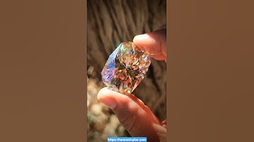 Dlicon Carbide gemstone!!!! ❤️ #faceting #lapidary #moissanite #gemstone #fyp #fyp