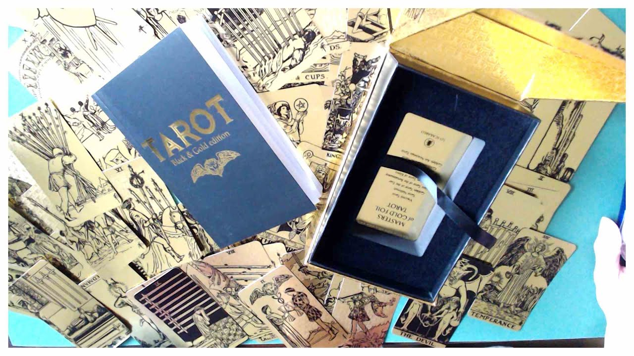 THE BLACK AND GOLDEN TAROT by RIDER WAITE & CO!