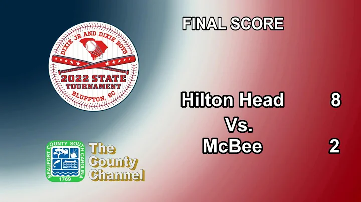 2022 Dixie Boys South Carolina State Tournament Hilton Head vs McBee FIELD 2