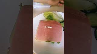 Tuna Ham sandwich | picnic ham #easyprep #breakfast #shorts