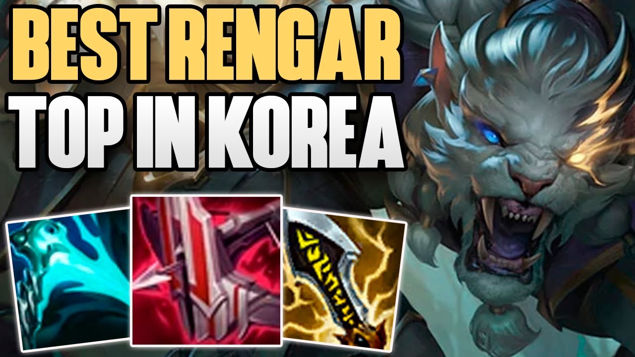 BEST TOP RENGAR KOREA CARRYING WITH REWORKED RENGAR! CHALLENGER