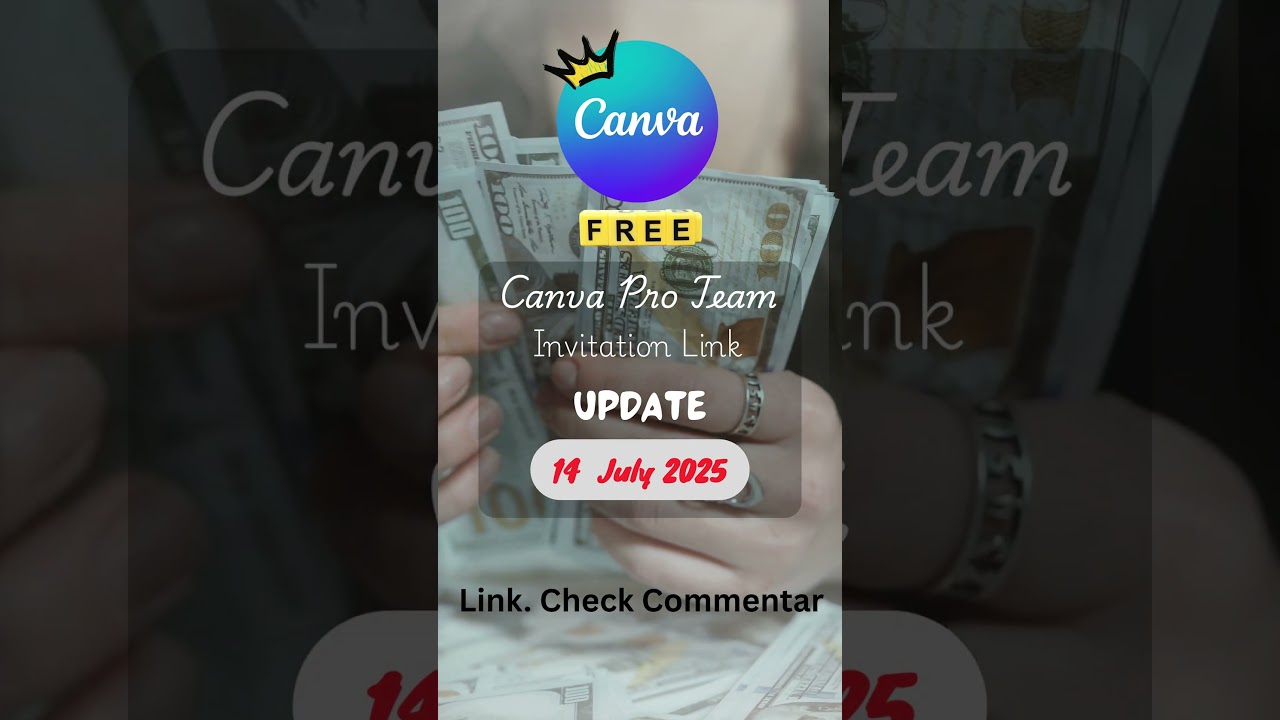 Canva pro team Invite link today | how to get canva pro for free 2025  