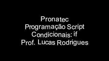Programando em Python - Condicional IF