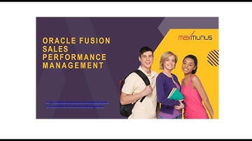 Oracle Fusion Sales Performance Management Training & Certification Tips