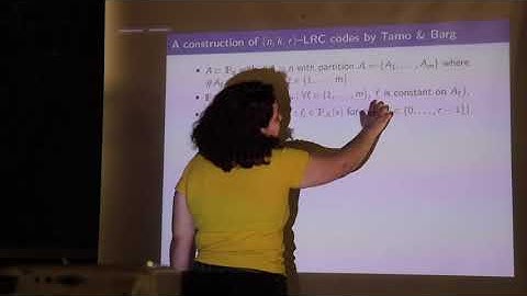 "Locally Recoverables Codes"