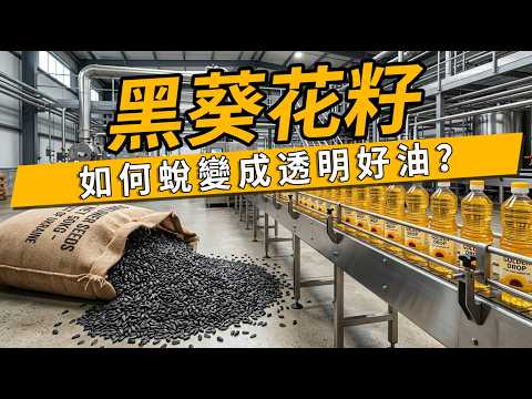 你吃的油安全嗎？直擊葵花籽油生產線 脫殼、冷榨到灌裝的透明化全製程#食安問題 #食用油 #葵花籽油 #工廠大解密