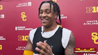 USC LB Desman Stephens II on being coached by Rob Ryan, taking on bigger role