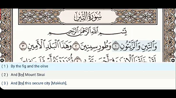 95 - Surah At Tin - Abdullah Basfar - Quran Recitation, Arabic Text, English Translation