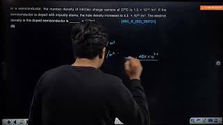 In a semiconductor | 25 JULY 2021 SHIFT 2 JEE MAIN PYQ
