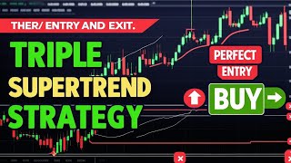 Triple Supertrend Strategy Supertrend Indicator Strategy Trade Tactics